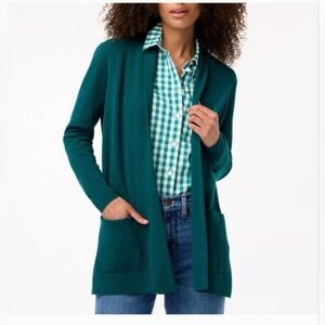 J. Crew Factory Chelsea Sweater Blazer Teal Size Small Knit Jacket